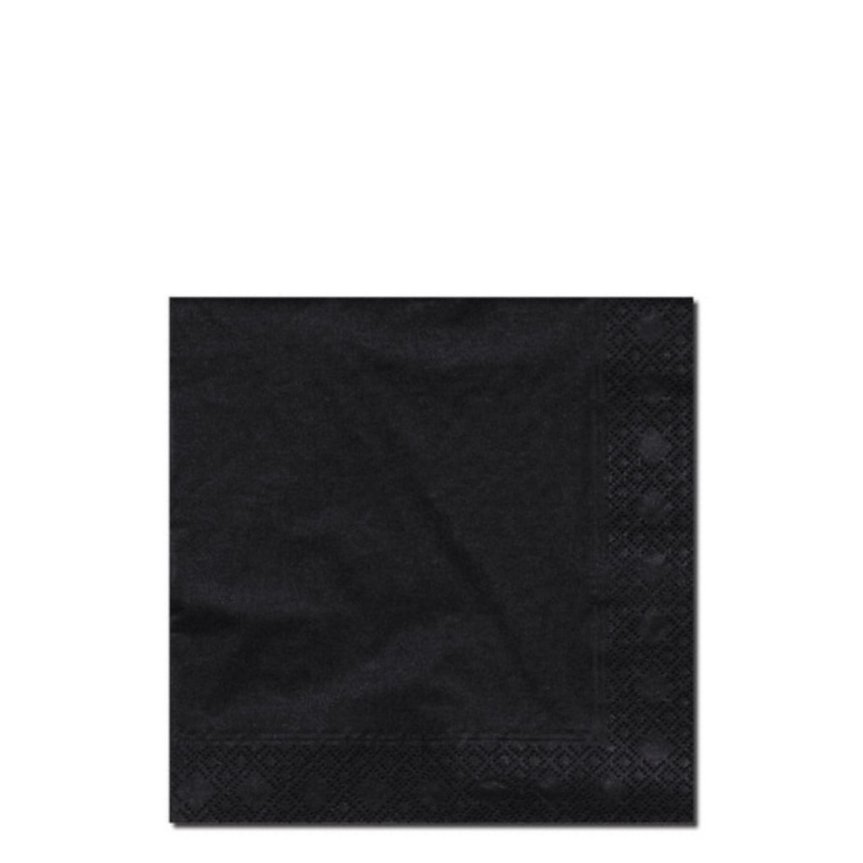 cocktailservetter svarta 200-pack