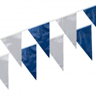 Wimpelkette blaue und weiße Flaggen 10 Meter