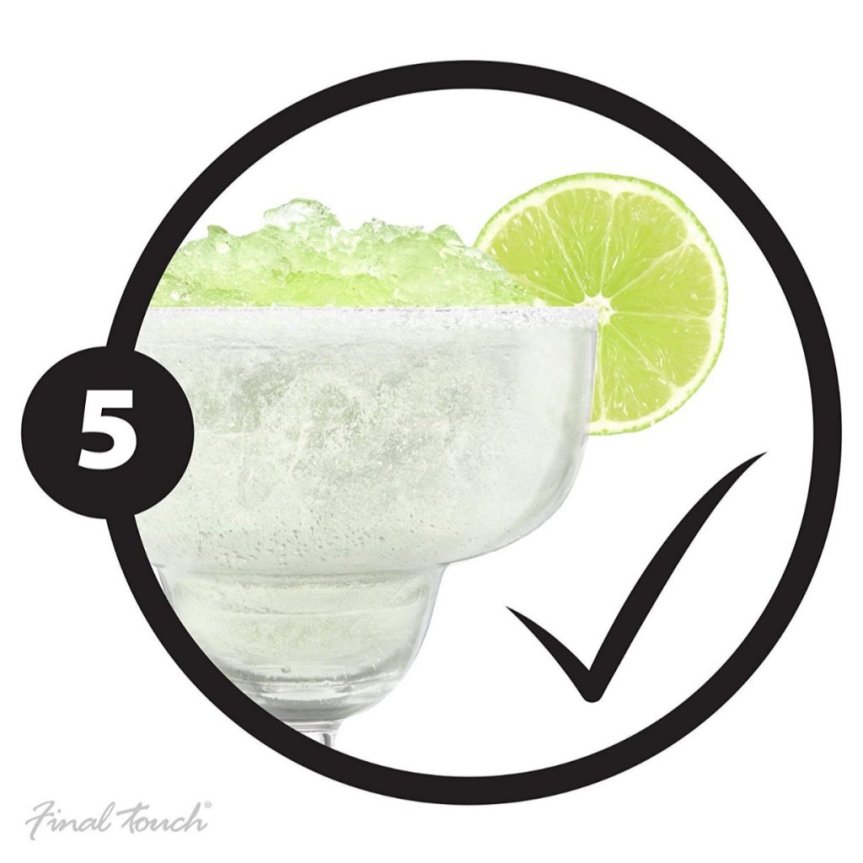 Final Touch margaritaglas med isskorpa