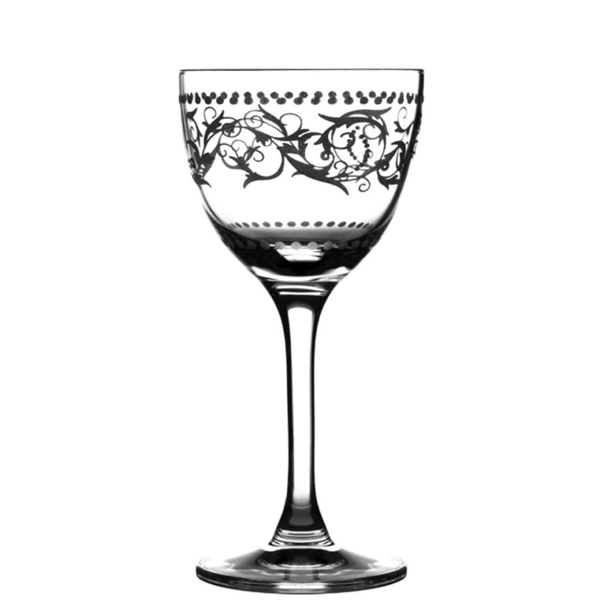 Nick & Nora Dots dekorerat cocktailglas