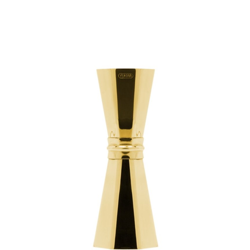 Zoombild von Yukiwa Octagon jigger 33/45 ml Guldpläterad gold plated