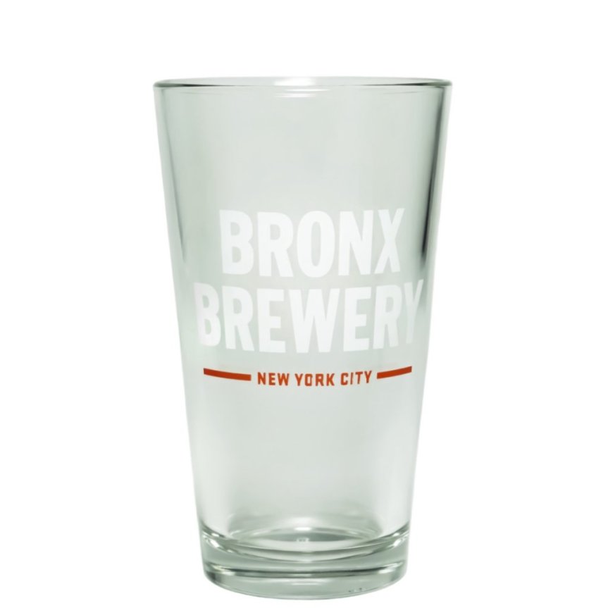 Bronx Brewing company ölglas beer glass