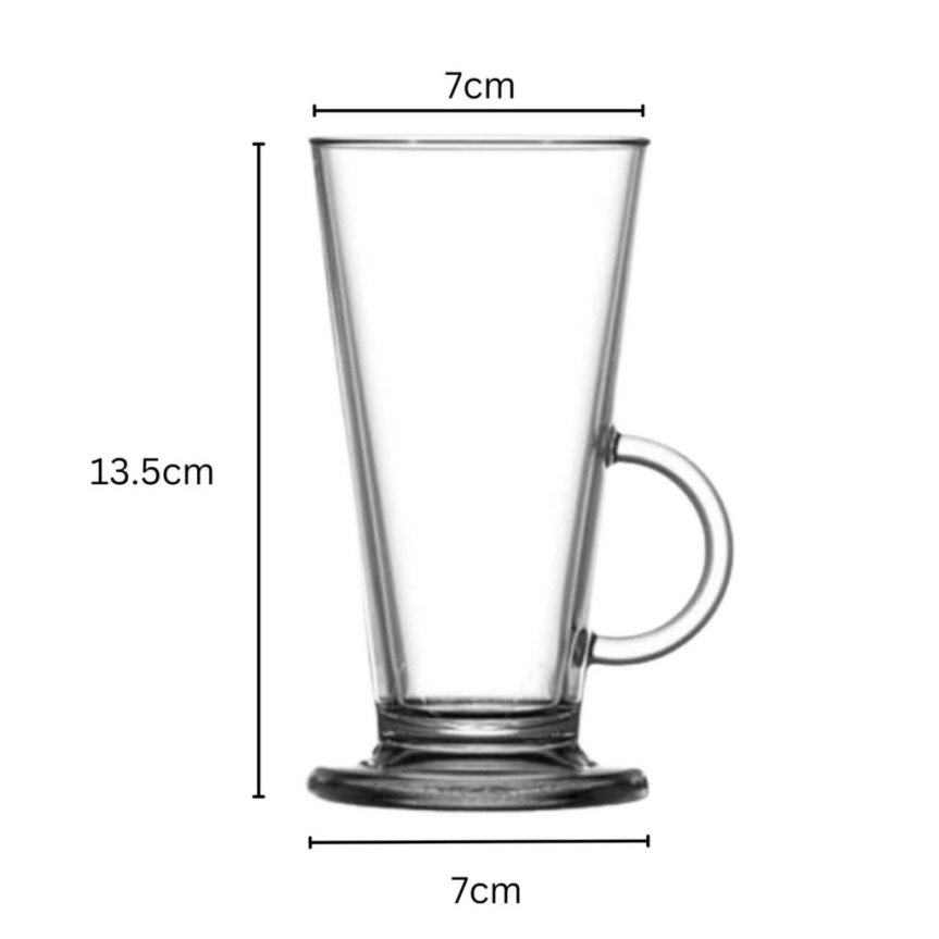 Latte-Glas - Irish-Coffee-Glas aus Kunststoff 23 cl Polycarbonat