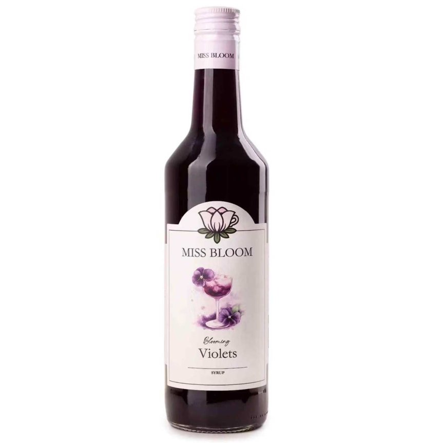 Zoombild von Miss Bloom Veilchensirup – Blühende Veilchen – 50 cl
