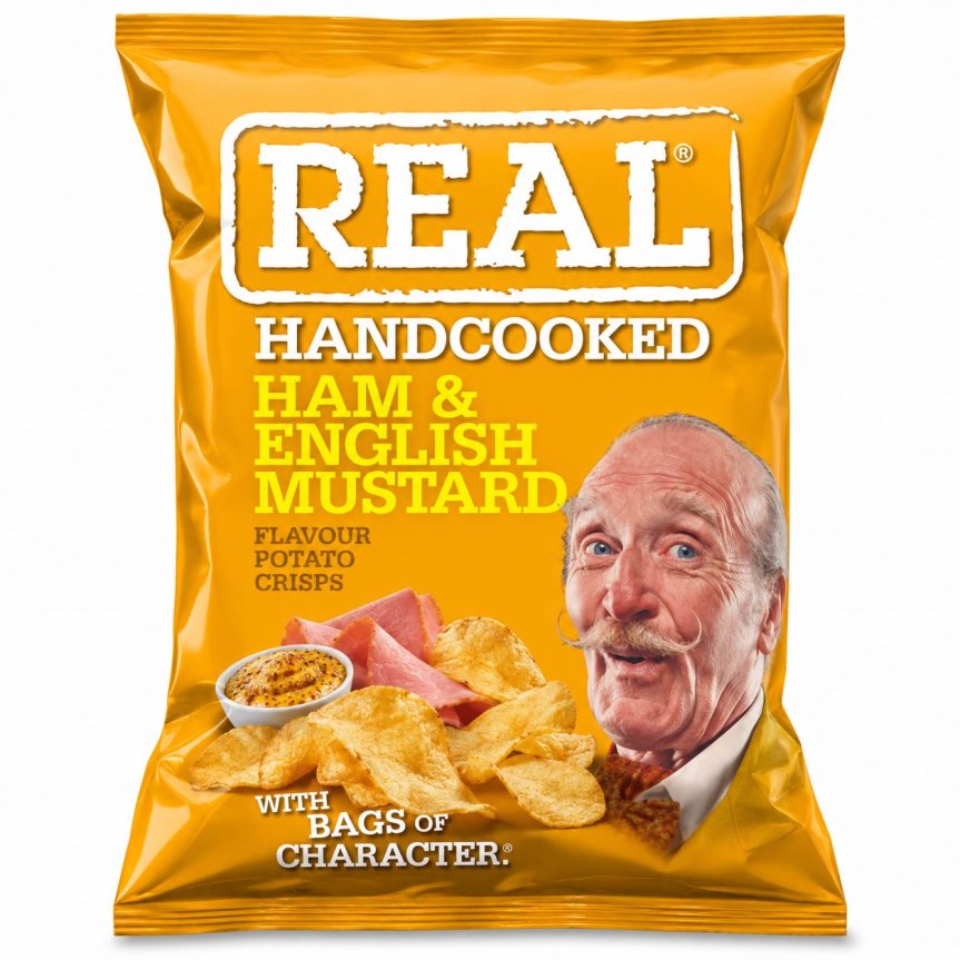 Zoombild von Real Chips – Schinken und englischer Senf 35 Gramm