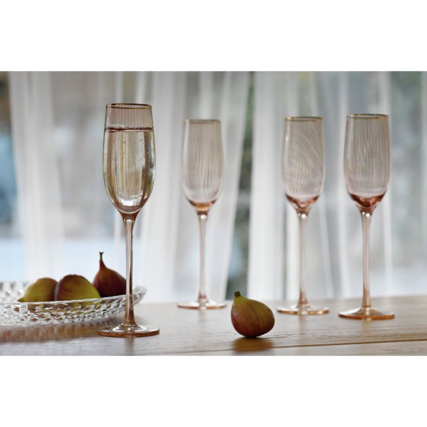 Soft Pink Flute Champagneglas 22 cl 4-pack