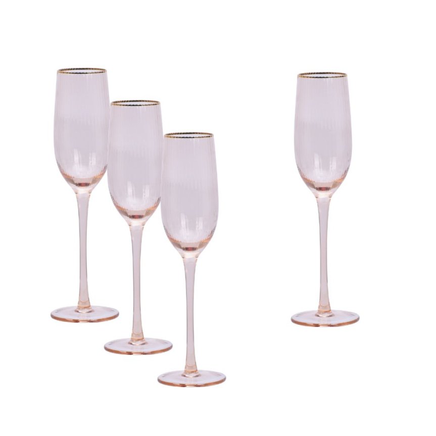 Soft Pink Flute Champagneglas 22 cl 4-pack