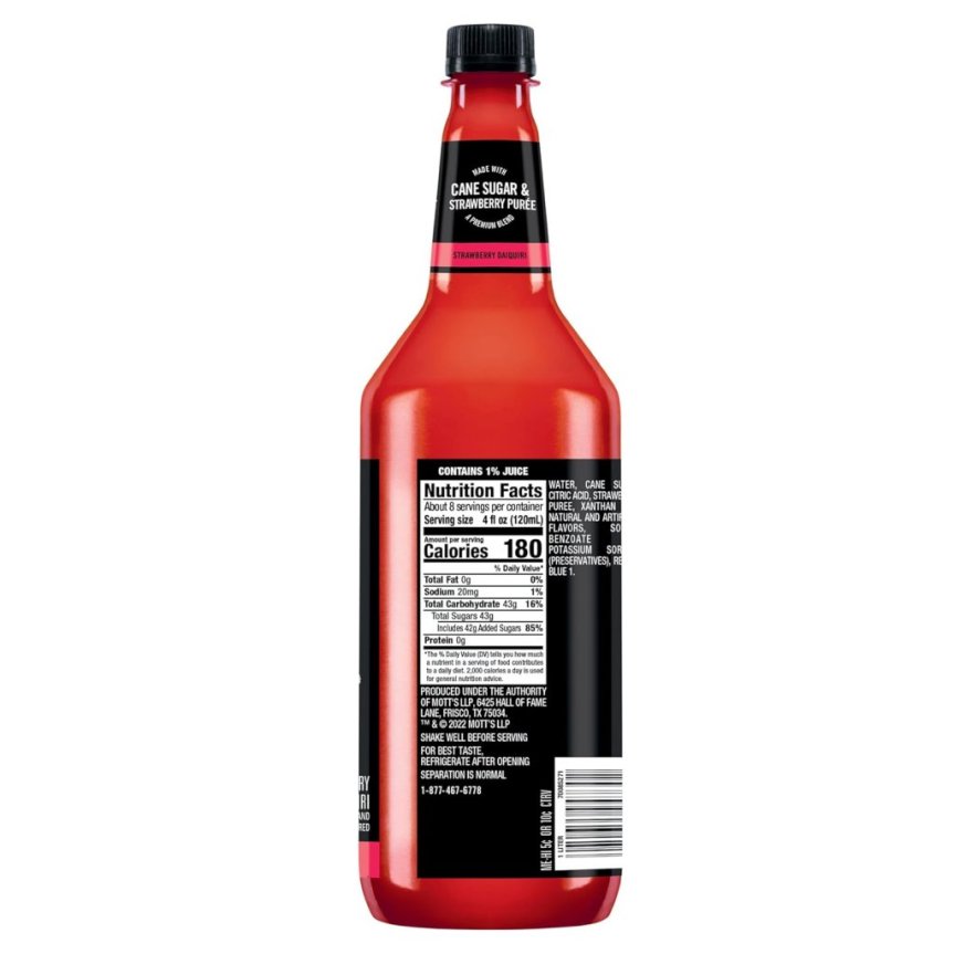 Mr & Mrs T Strawberry Daiquiri Margarita mix 1 liter