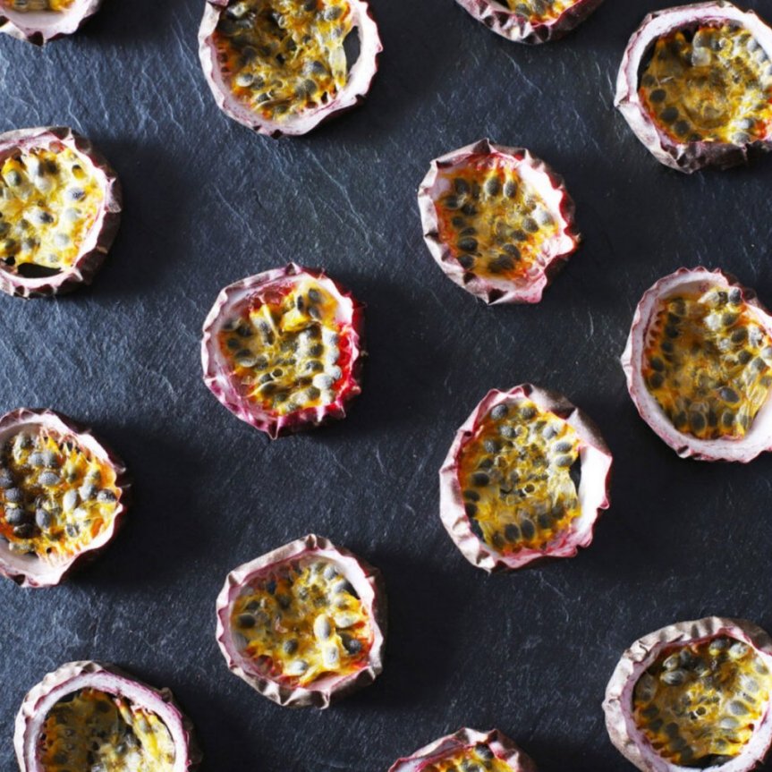 Getrocknete Passionsfruchtscheiben Minipackung 10 Gramm