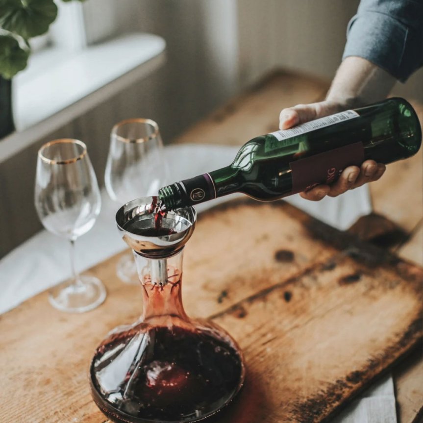 Valu Dekantertrichter mit Sieb