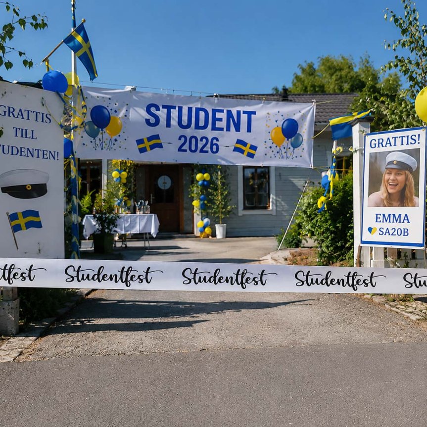 Warnband Studentenparty 6 Meter