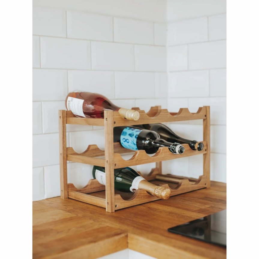 Varo weinregal Akazie für 12 Flaschen
