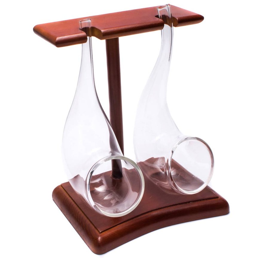 Zoombild von Vinology Pipe Sippers mit Holzständer