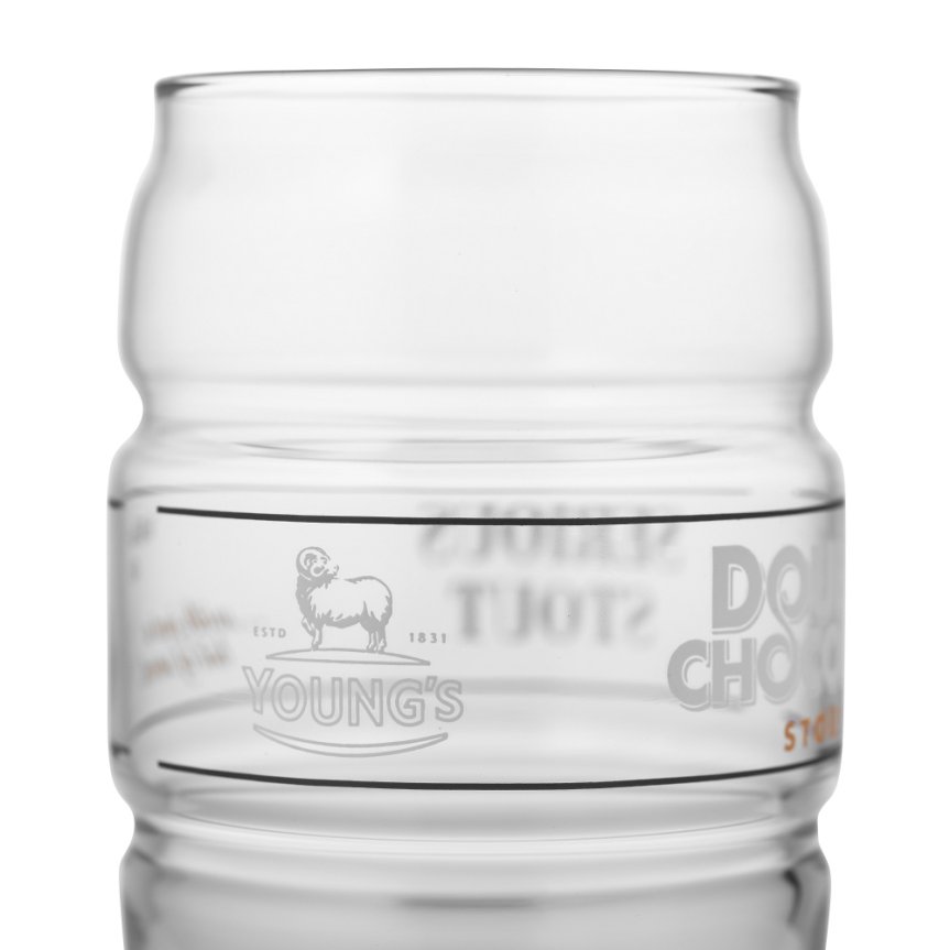 Youngs Double Chocolate Stout ölglas